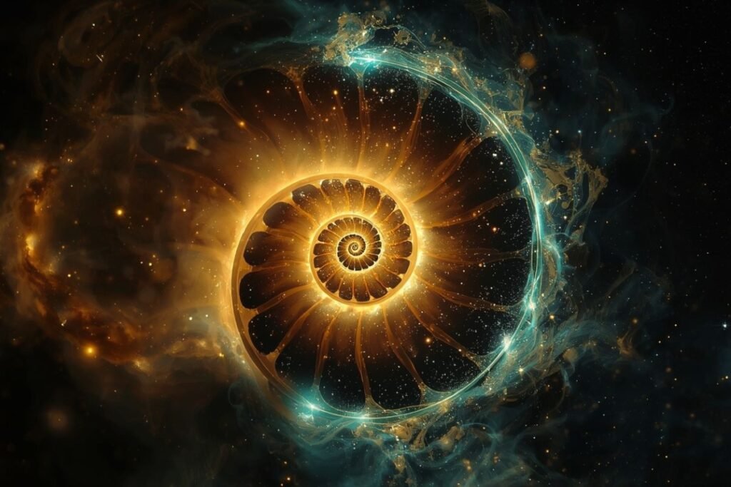 სამყაროს არქიტექტურა, ზღვის ნიჟარა, გალაქტიკა და ემბრიონი ერთ სპირალში.